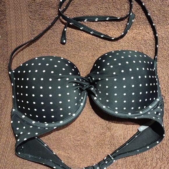 Polka Dot Swim Top  - Picture 1 of 6